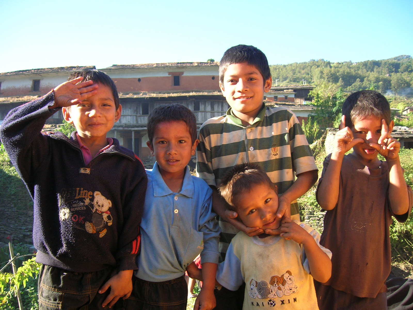 Children in Ghorepani