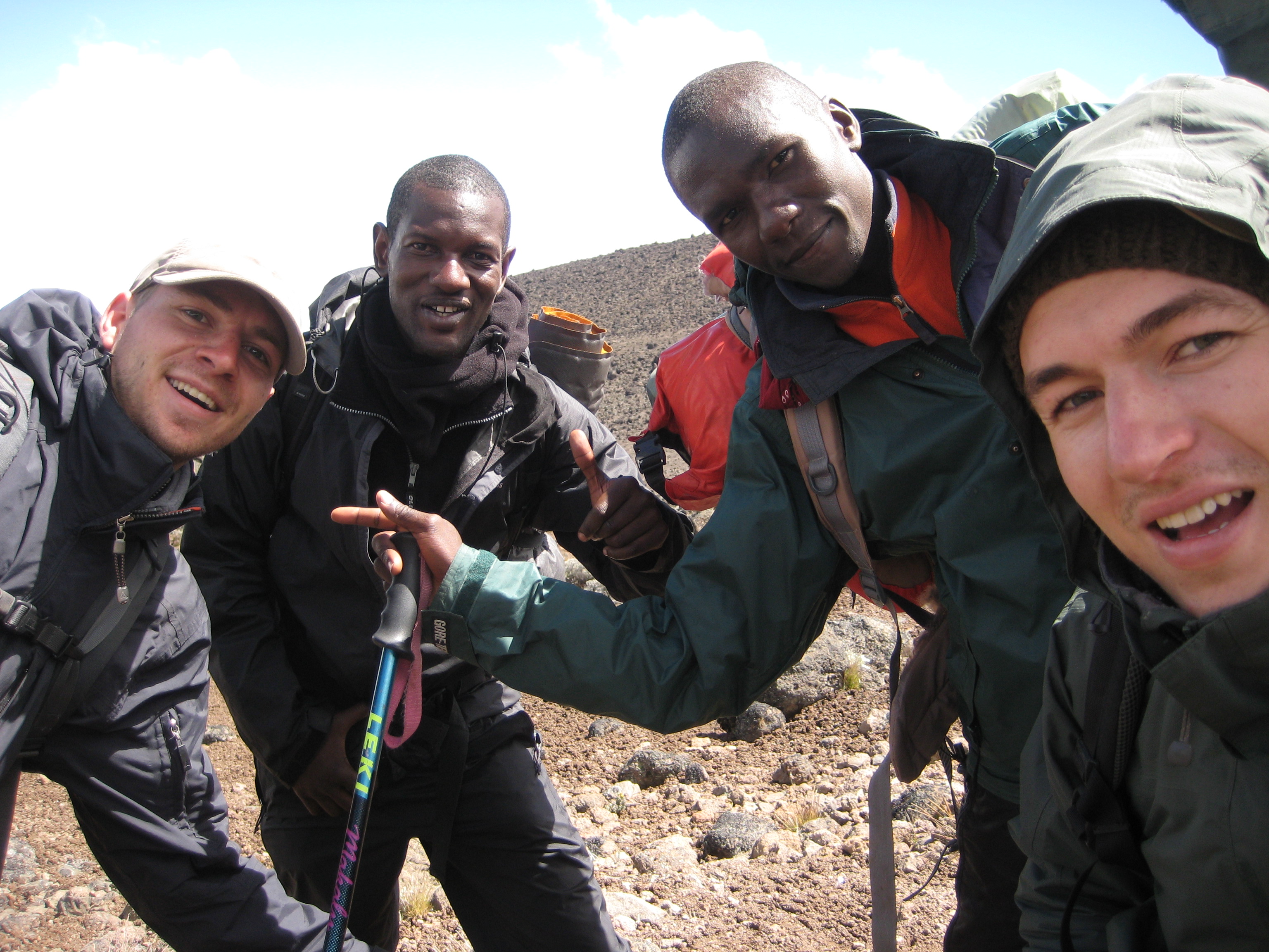 richard leading us to Kilimanjaro